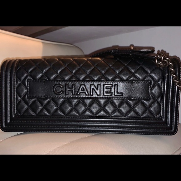 Auth long CHANEL SHORT day/evening bag caviar - Picture 2 of 7